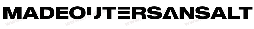 MADEOuterSansAlt Bla字体转换 MADEOuterSansAlt Bla字体转换